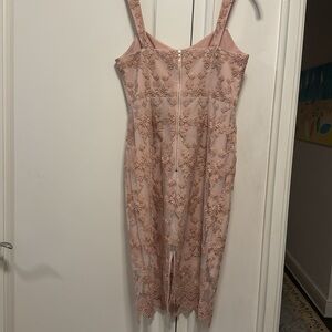Nanette Lepore Pink Lace sheath dress - Size 2
